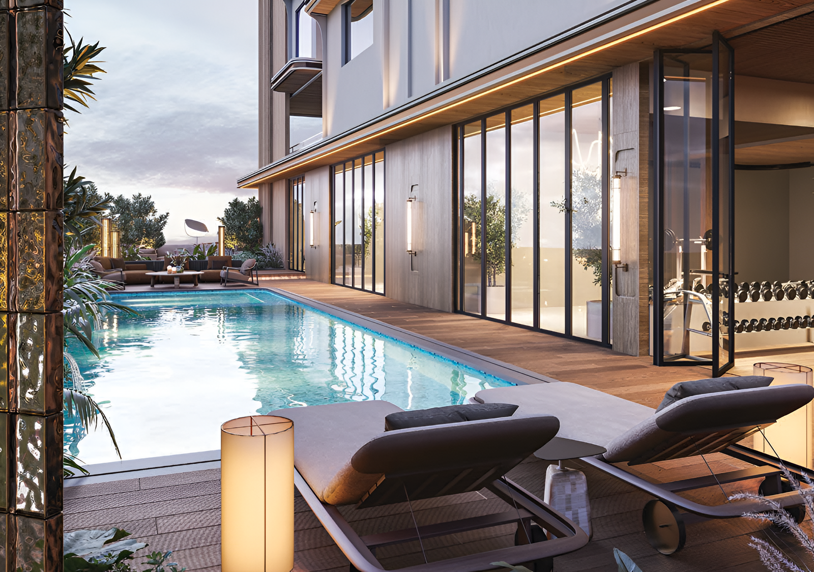 Multistar Autograph Residency Oshiwara Luxury Poolside Lifestyle Deck